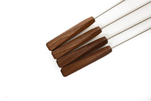 Load image into Gallery viewer, Set of 4 Walnut Roasting Sticks