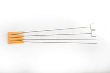 Load image into Gallery viewer, Set of 4 Bird's Eye Maple Roasting Sticks