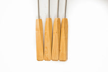 Load image into Gallery viewer, Set of 4 Bird's Eye Maple Roasting Sticks