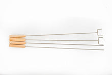 Load image into Gallery viewer, Set of 4 Flame Maple Roasting Sticks