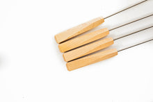 Load image into Gallery viewer, Set of 4 Flame Maple Roasting Sticks