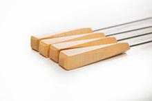 Load image into Gallery viewer, Set of 4 Flame Maple Roasting Sticks